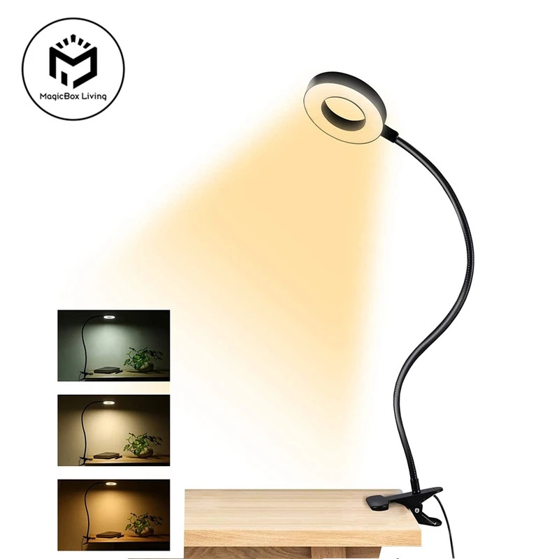 Book Light Flexible - 48 LEDs Clip on Desk Lamp
