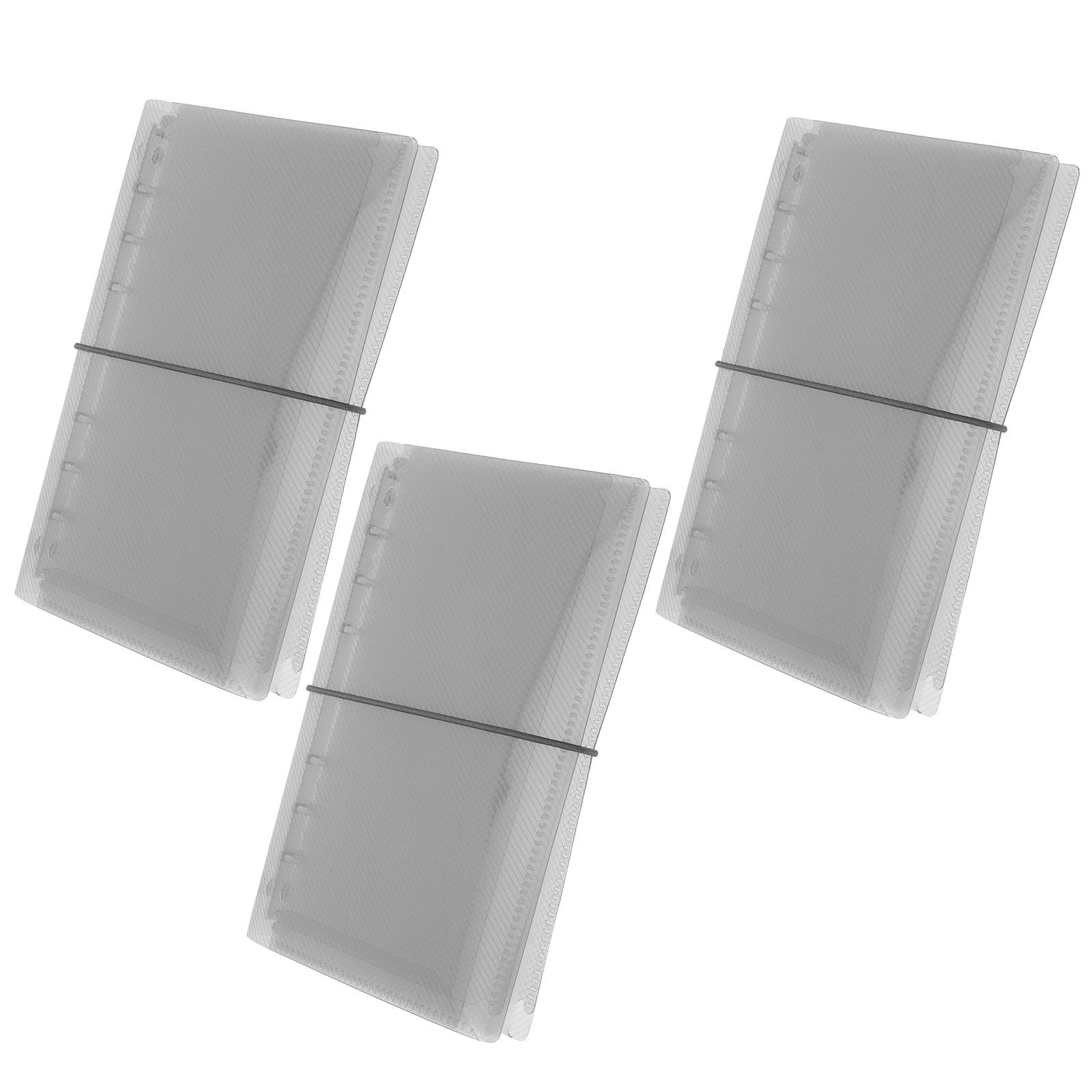 Travel Notebook Journal - 3Pcs Notebook Covers Clear A6 Binder