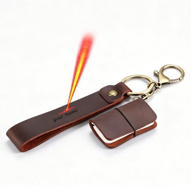 Travel Notebook Journal - Custom Name Mini Travel Notebook Keychain