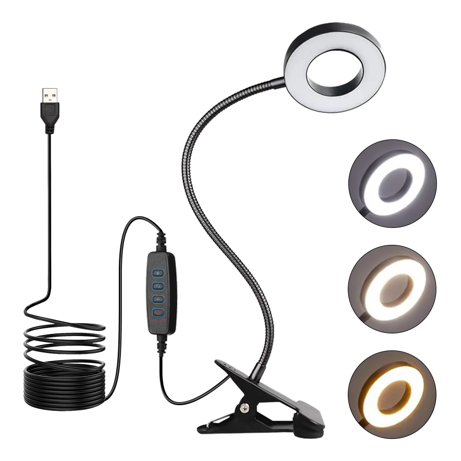 Book Light Flexible - LED Clip On Reading Desk Lamp