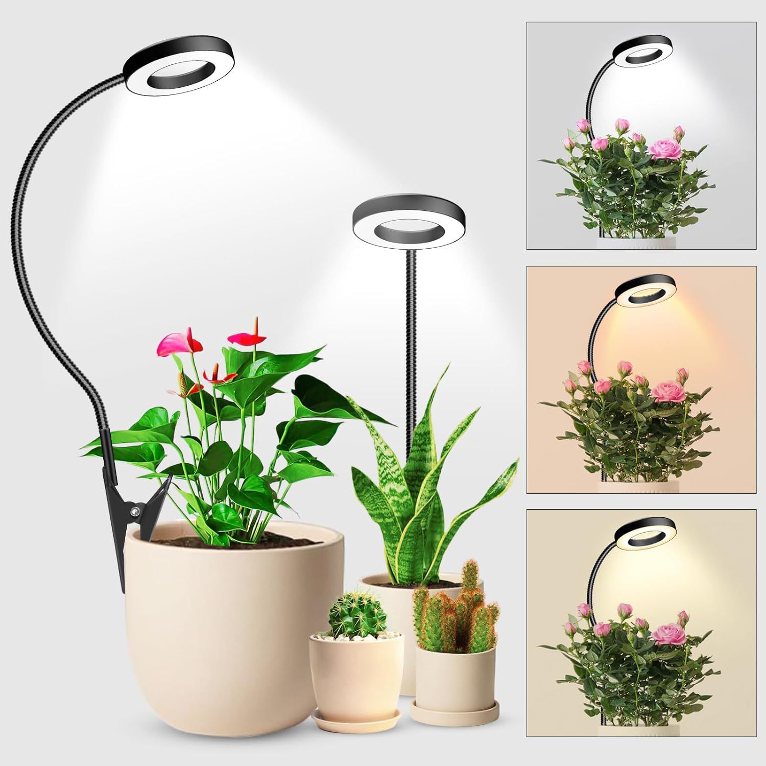 Book Light Flexible - 48 LEDs Clip-on Grow & Reading