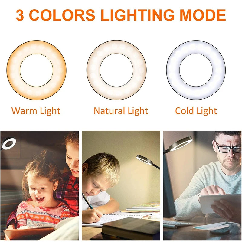 48 LEDs Clip on Desk Lamp 360° - Book Light Flexible incelemesi ve fiyatı