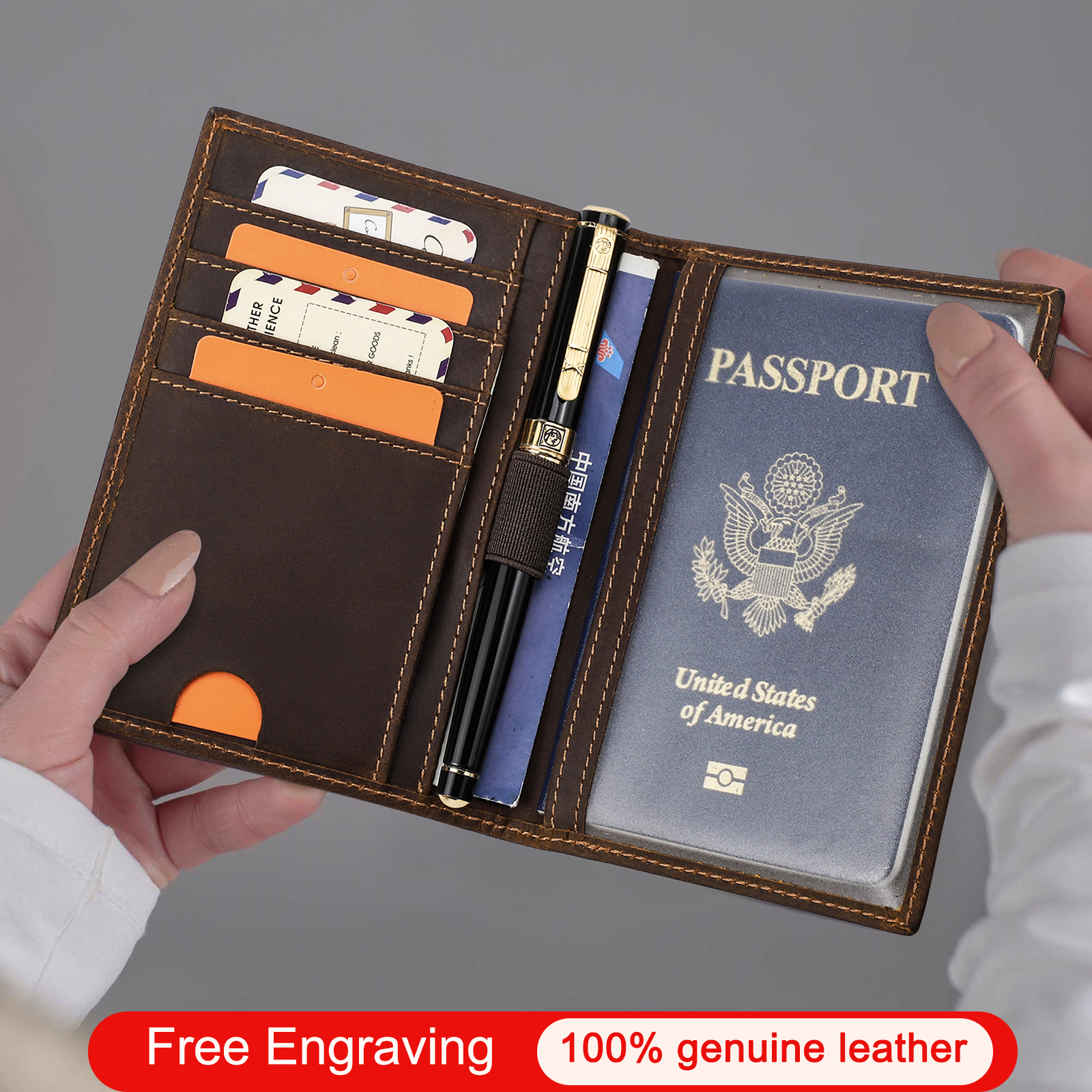 CONTACT'S Passport Holder Men  - Travel Wallet Slim incelemesi ve fiyatı
