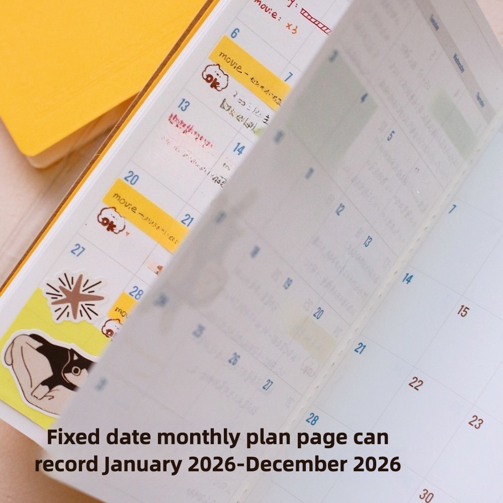 2026 Annual Calendar Plan Sche - Travel Notebook Journal incelemesi ve fiyatı