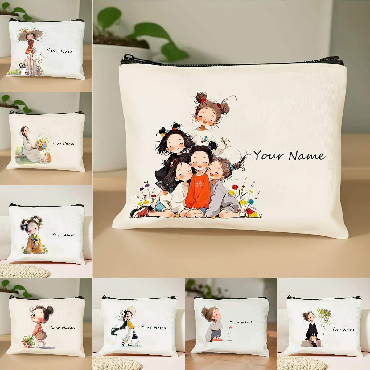 Korean-Style Anime Girl Makeup - Travel Accessories Organizer incelemesi ve fiyatı
