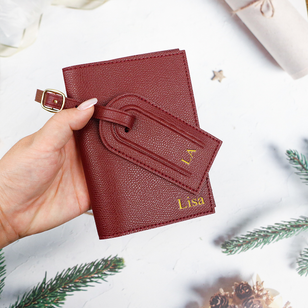 Customized letter pu leather a - Travel Accessories Gear incelemesi ve fiyatı