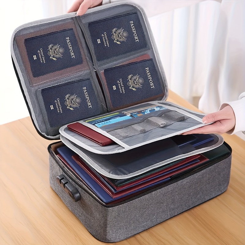 Lockable File Storage Bag,3-La - Document Organizer Folder incelemesi ve fiyatı