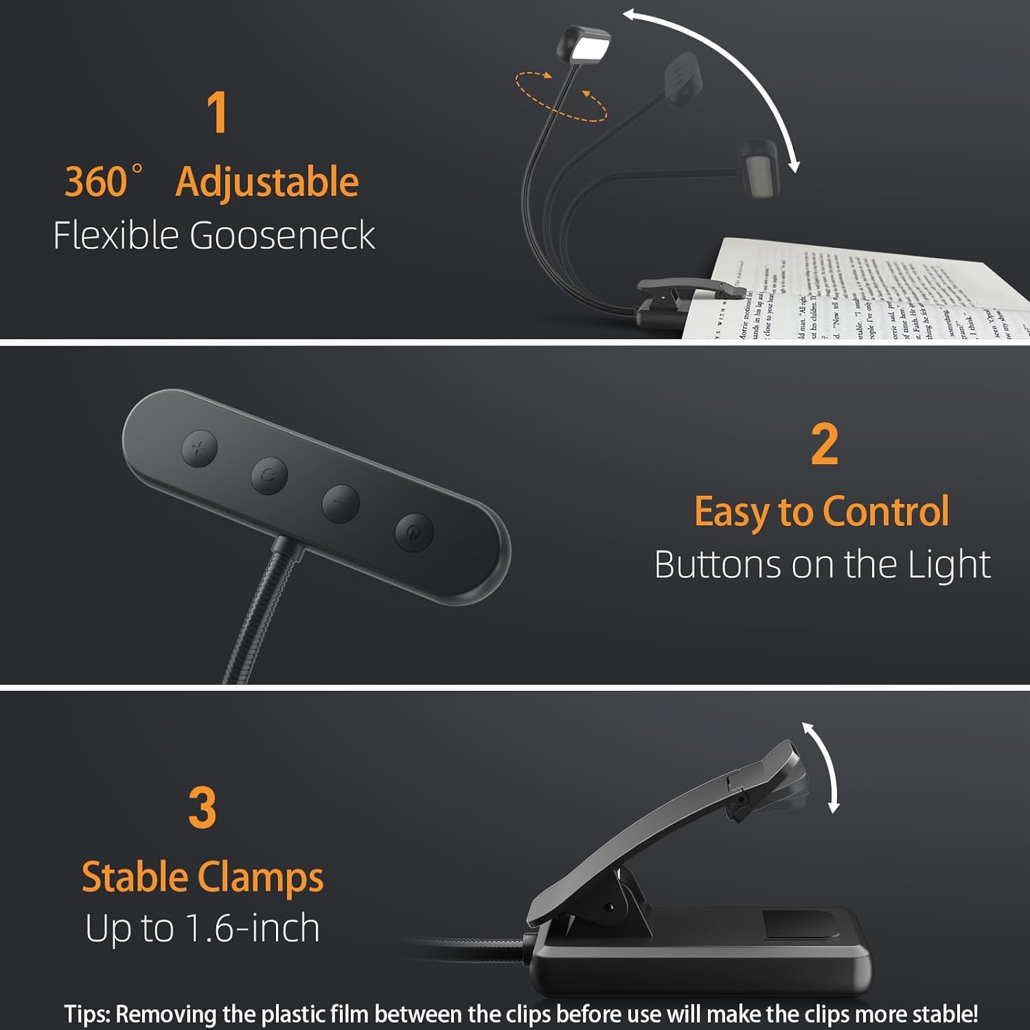 14Leds Book Light USB Recharge - Book Light Flexible incelemesi ve fiyatı