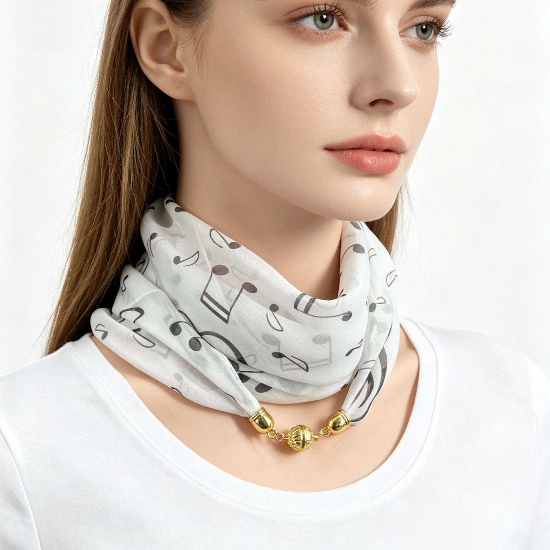 Musical Note Print Magnetic Bu - Travel Accessories Neck incelemesi ve fiyatı