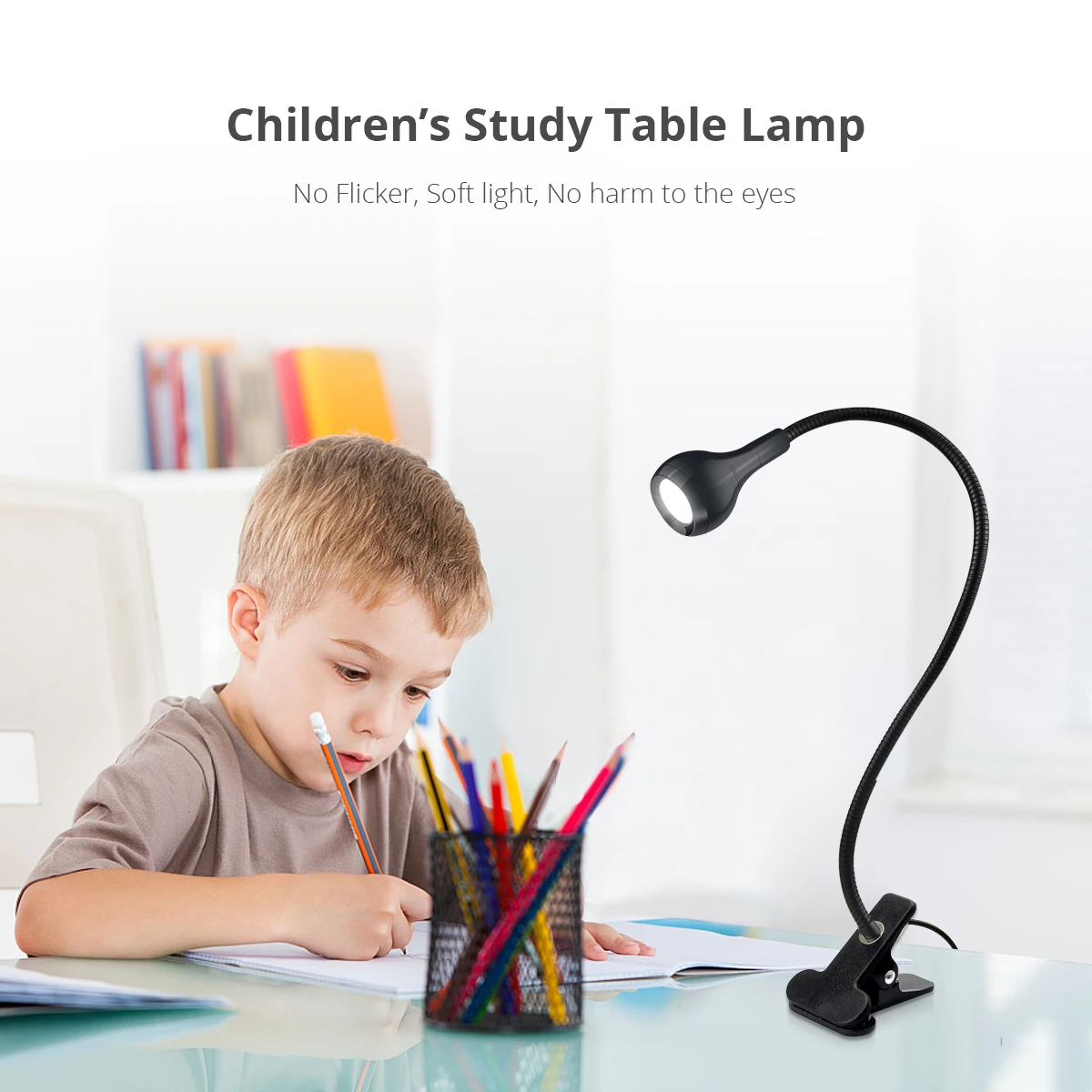 1-10Pcs Clip-On Light USB Powe - Book Light Flexible incelemesi ve fiyatı