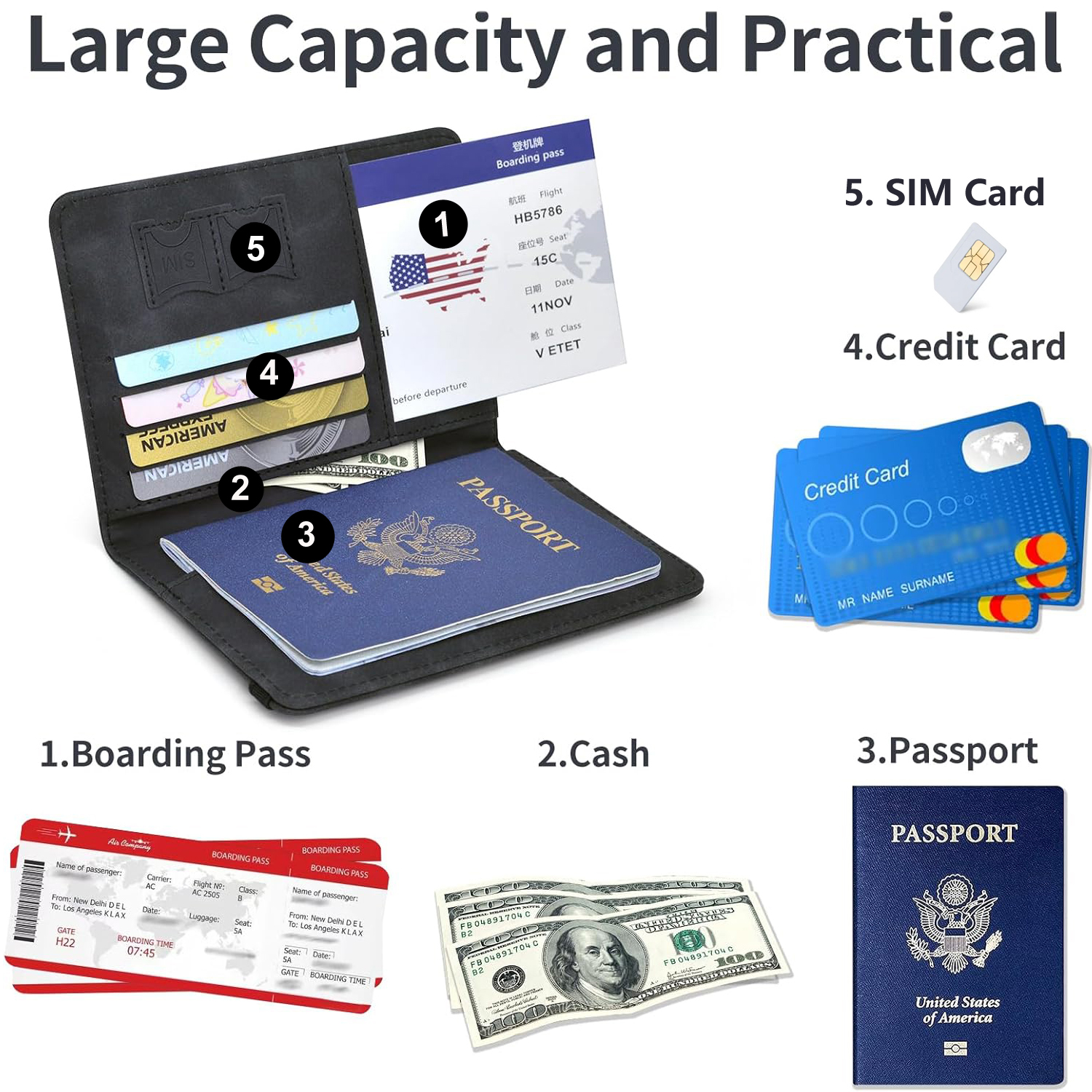 Passport Holder Wallet Cover T - Travel Wallet Slim incelemesi ve fiyatı