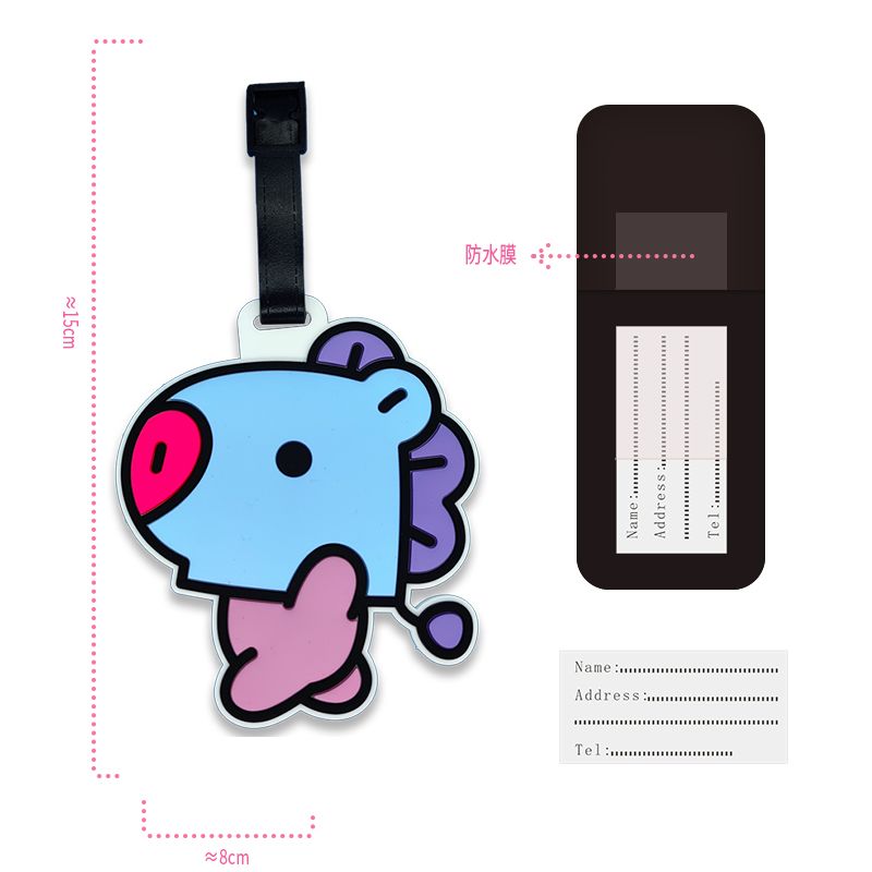 BT21 cartoon cute keychain Kaw - Travel Accessories Kit incelemesi ve fiyatı
