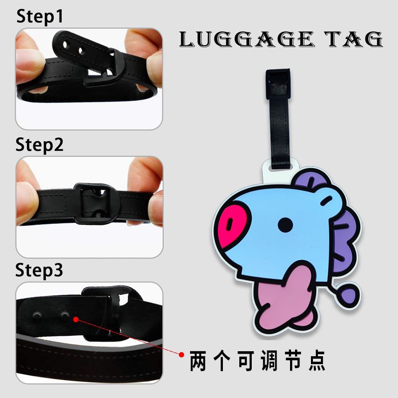 BT21 cartoon cute keychain Kaw - Travel Accessories Kit incelemesi ve fiyatı