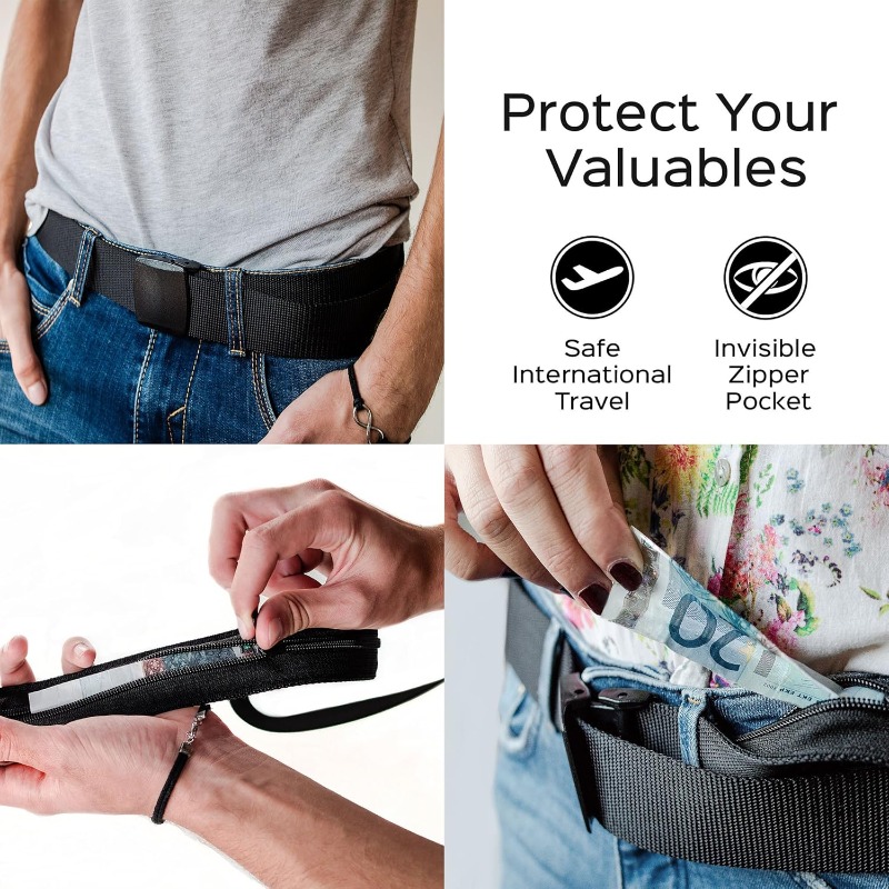 Travel Security Belt with Hidd - Travel Wallet Slim incelemesi ve fiyatı