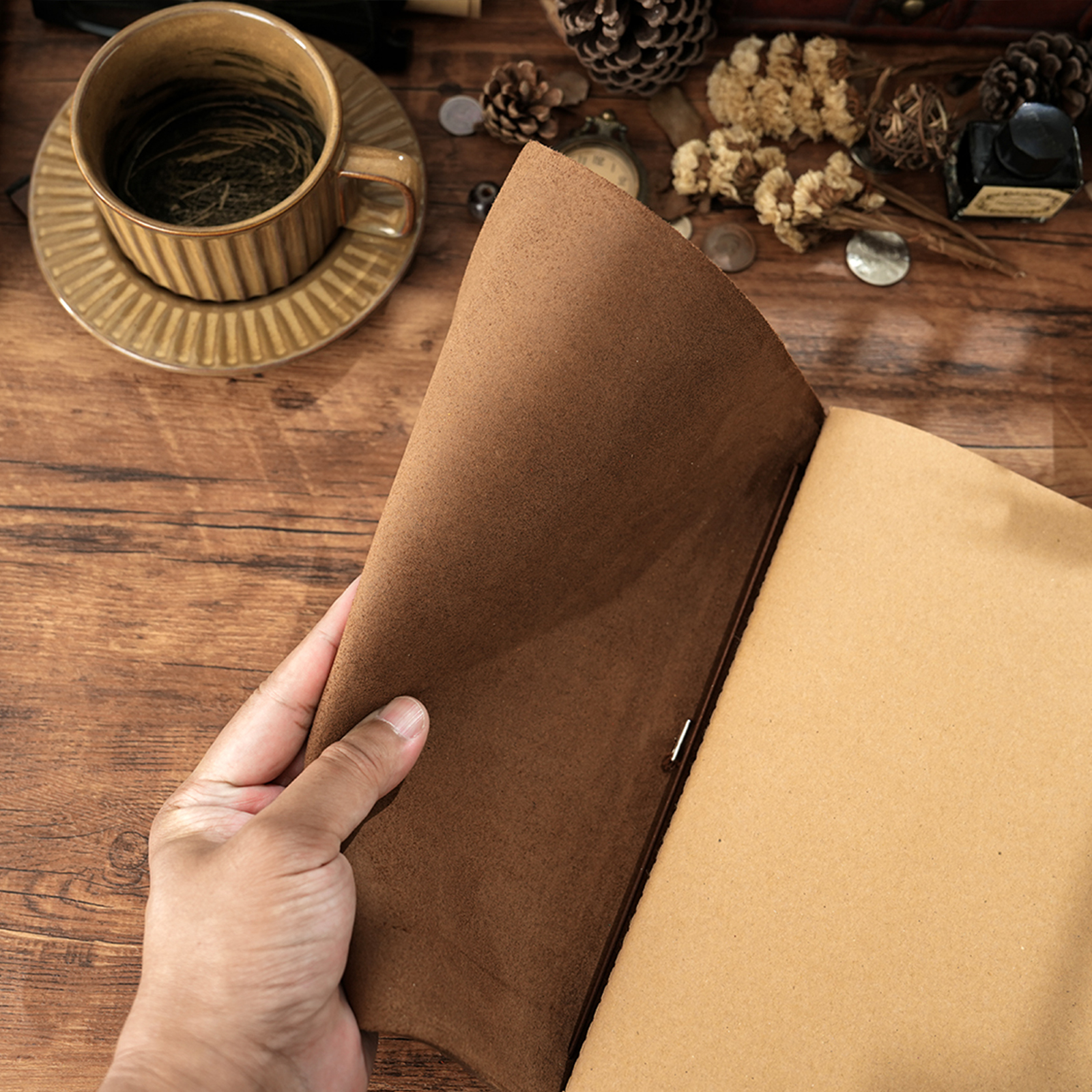 Handmade B5 Genuine Leather Tr - Travel Notebook Journal incelemesi ve fiyatı