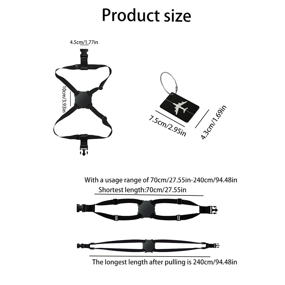 2Pcs/Set Combination Set of Ou - Travel Accessories Luggage Straps incelemesi ve fiyatı