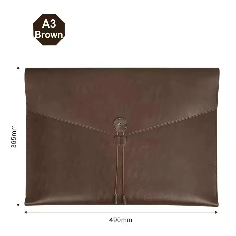 PU Leather Document Bag A3 Dra - Document Organizer Folder incelemesi ve fiyatı