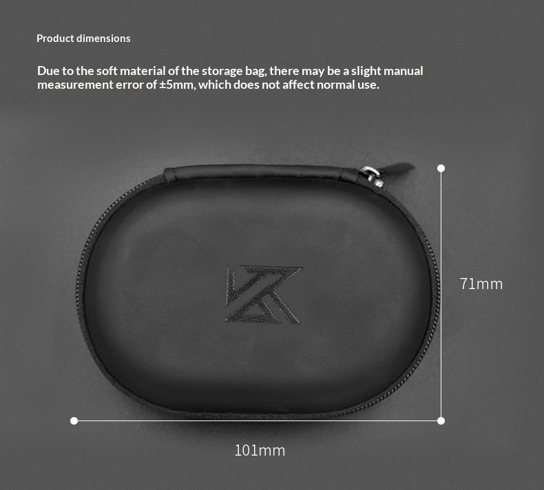 KZ Earphone Storage Case Oval  - Travel Accessories Case incelemesi ve fiyatı