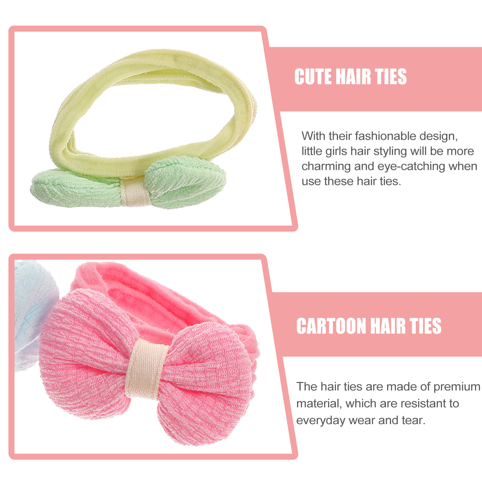 6Pcs Baby Girl Hair Ties with  - Travel Accessories With Toddler incelemesi ve fiyatı
