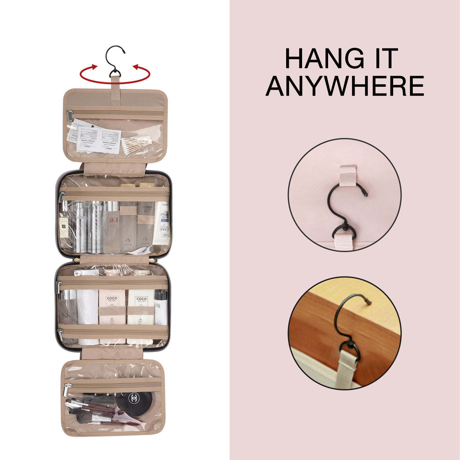BAGSMART Toiletry Bag Cosmetic - Travel Accessories Organizer incelemesi ve fiyatı