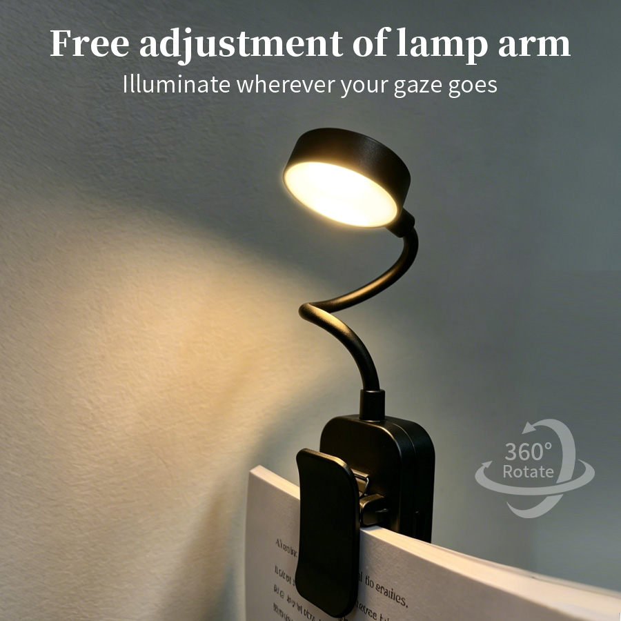 LED Desk Lamp Rechargeable Cli - Book Light Flexible incelemesi ve fiyatı
