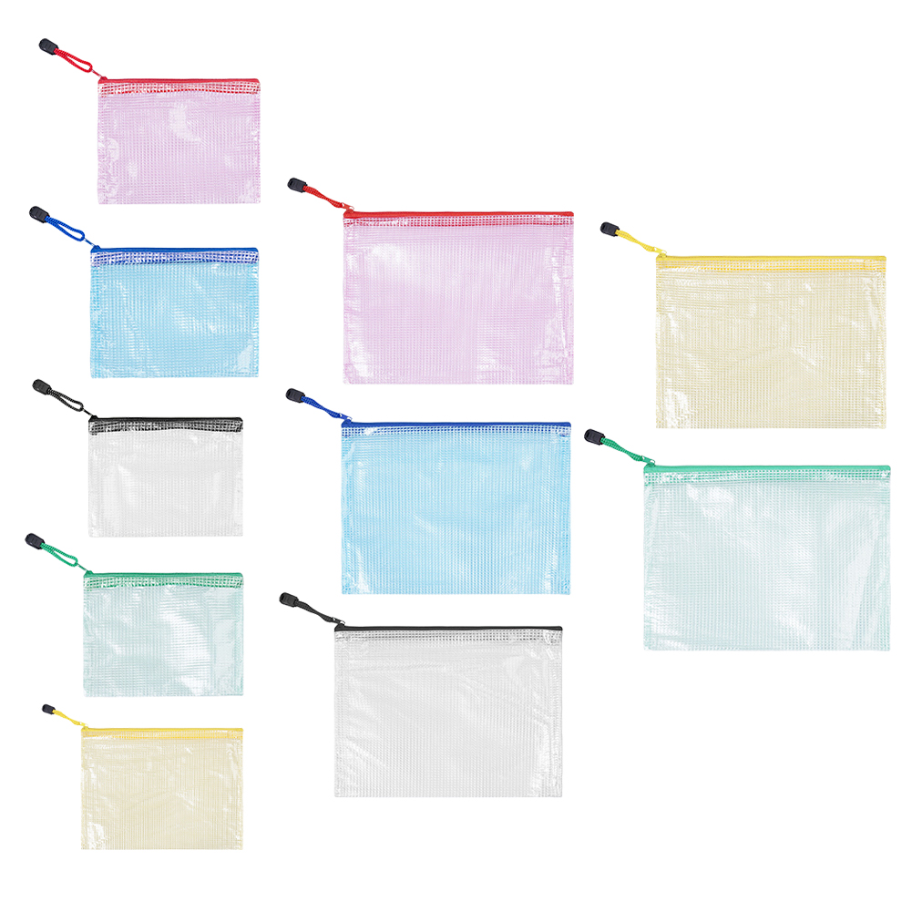 10Pcs Mesh Zipper Pouch A5 A6  - Document Organizer Folder incelemesi ve fiyatı