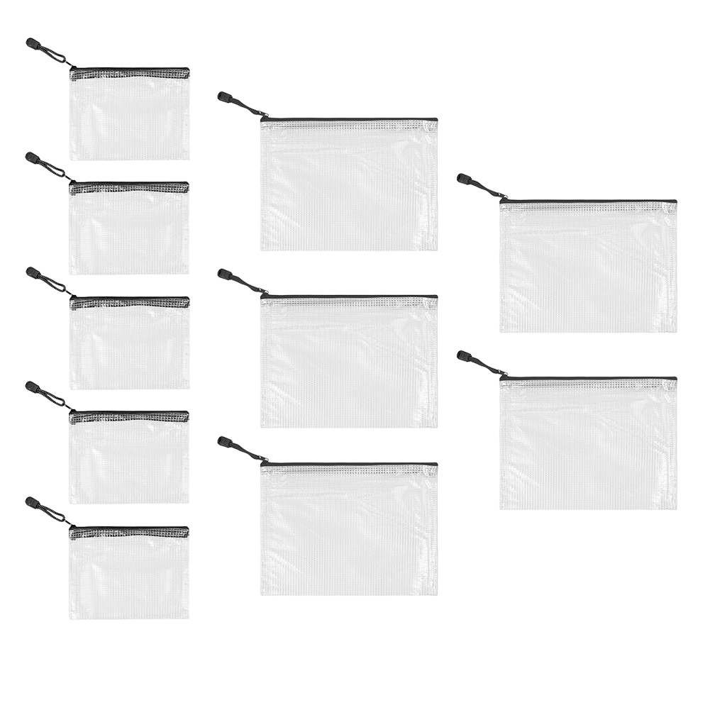 10Pcs Mesh Zipper Pouch A5 A6  - Document Organizer Folder incelemesi ve fiyatı