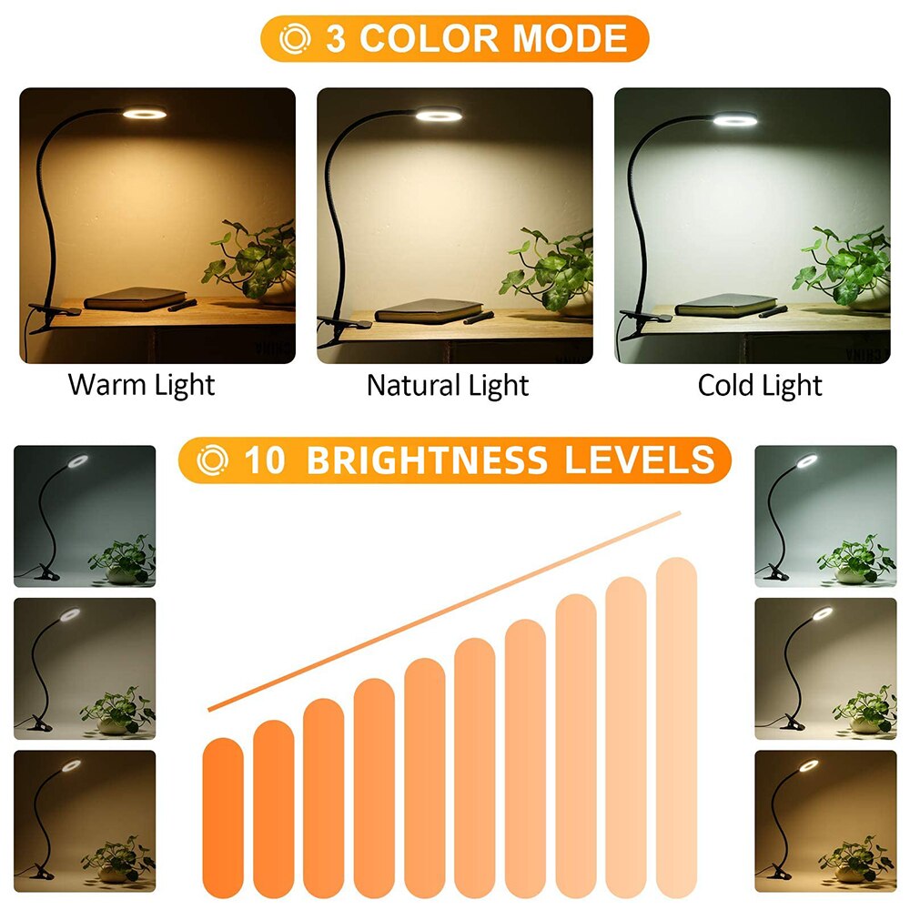 48 LEDs Clip-on Grow & Reading - Book Light Flexible incelemesi ve fiyatı
