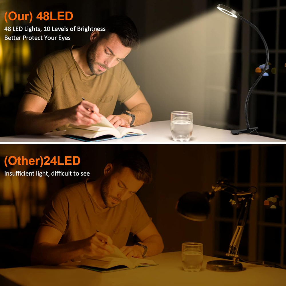 360° Flexible 48 LEDs Desk Lam - Book Light Flexible incelemesi ve fiyatı
