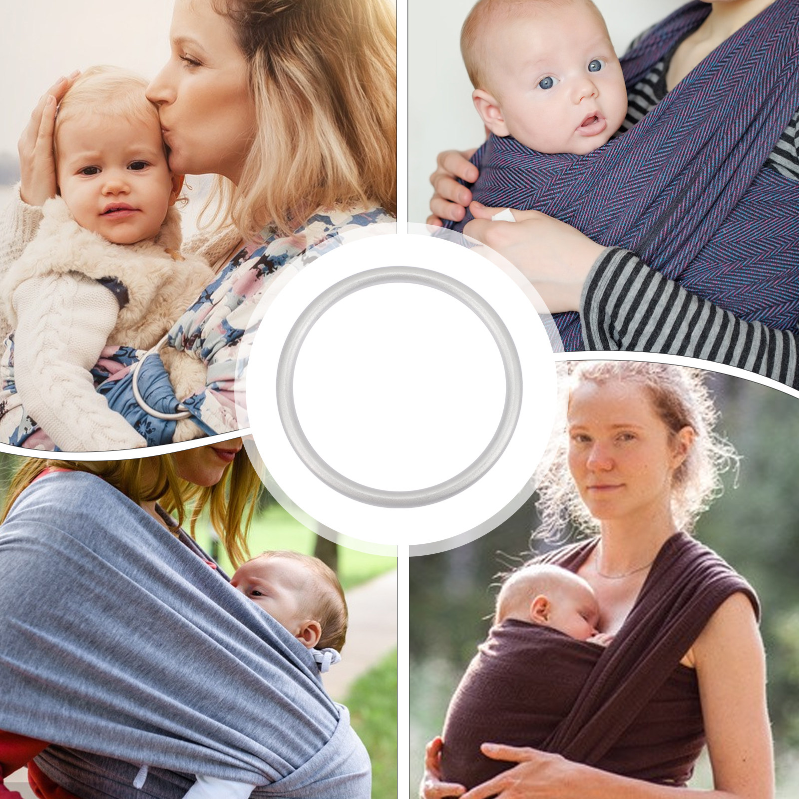 2Pcs Baby Carrier Ring Aluminu - Travel Accessories With Toddler incelemesi ve fiyatı