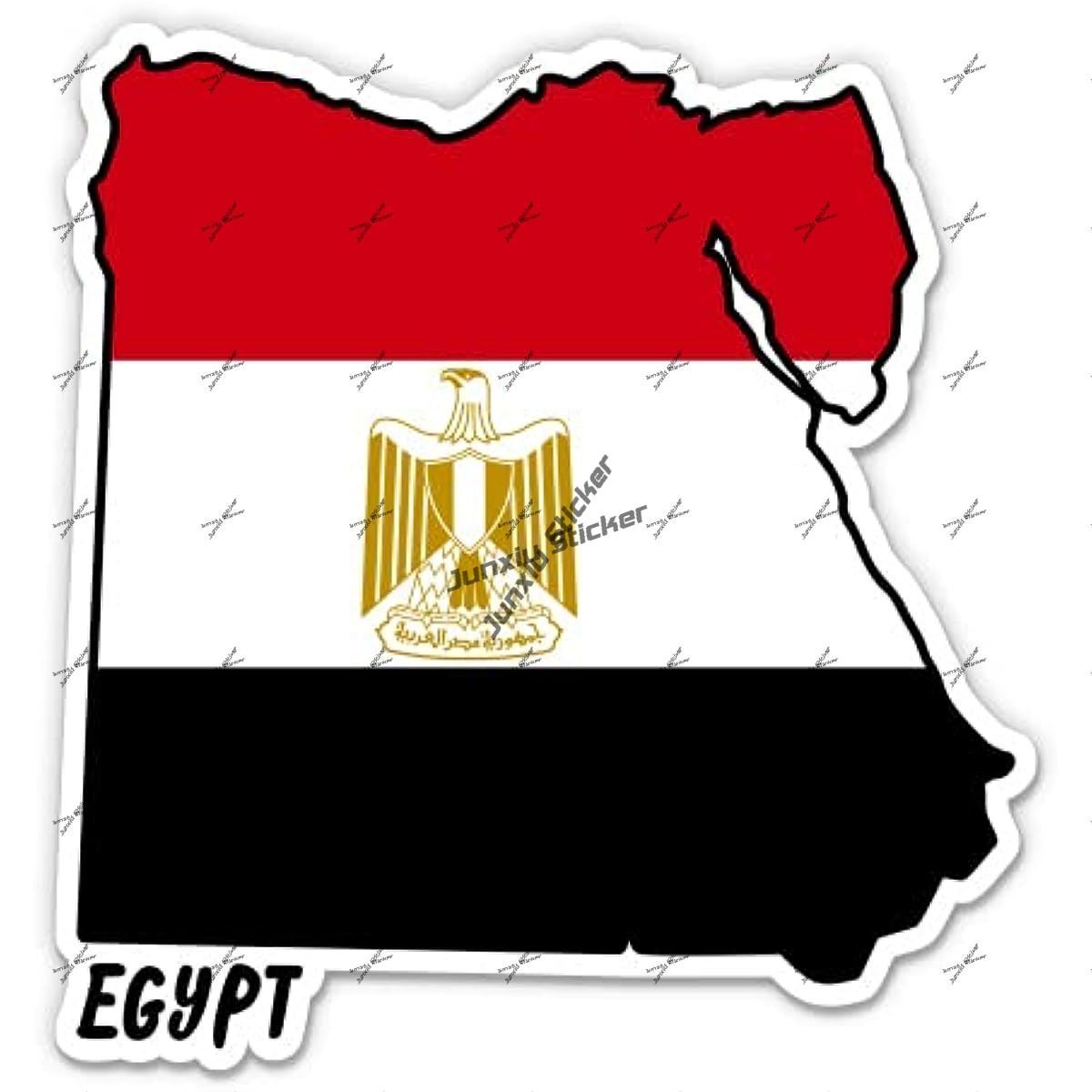 Egypt Decal Egypt Map with Fla - Travel Accessories Egypt incelemesi ve fiyatı