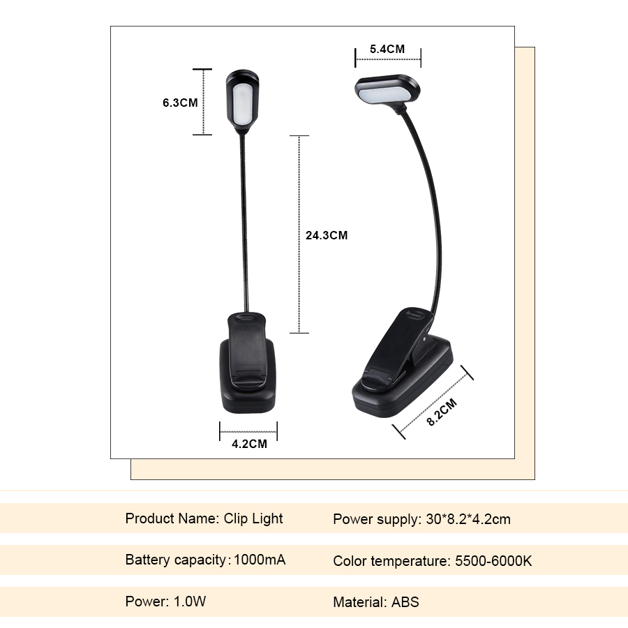 Mini Portable LED Book Light F - Book Light Flexible incelemesi ve fiyatı