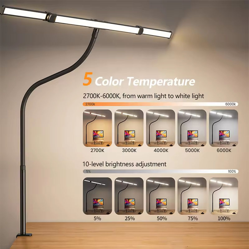 LED Desk Lamp Eye-Caring Desk  - Book Light Flexible incelemesi ve fiyatı