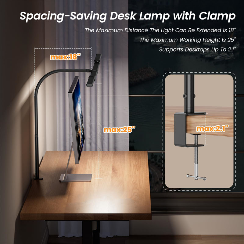 LED Desk Lamp Eye-Caring Desk  - Book Light Flexible incelemesi ve fiyatı