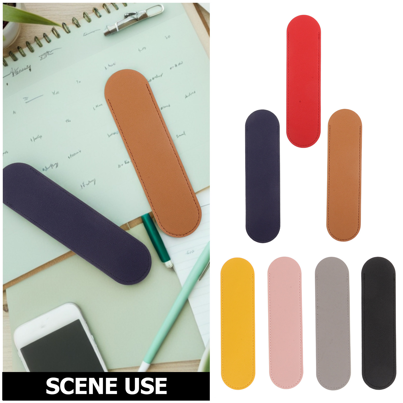 14Pcs Pen Sleeve PU Thickened  - Travel Notebook Journal incelemesi ve fiyatı